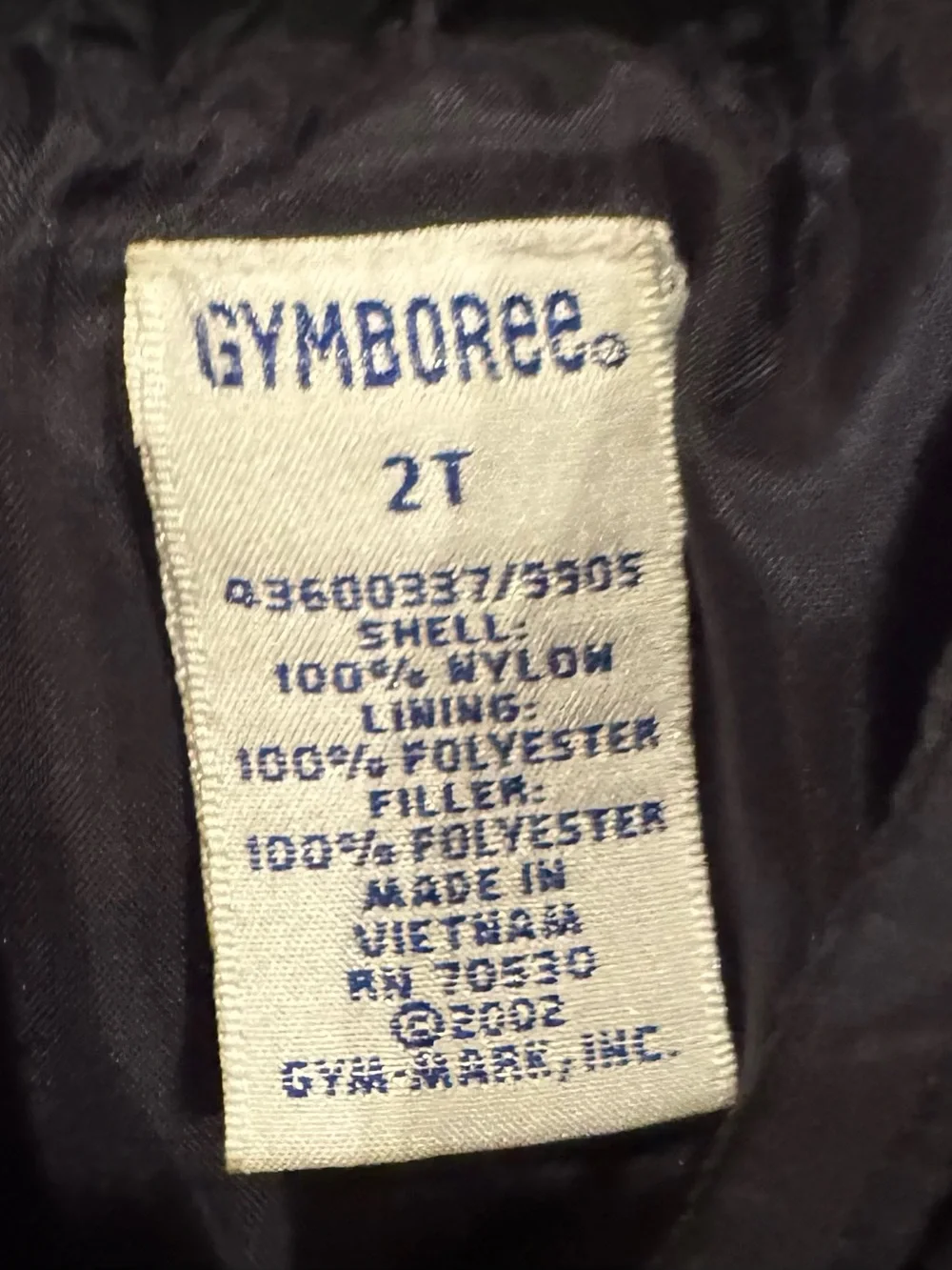 Gymboree Navy Puffer Winter Coat Jacket Size 2T